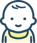 育休・産休取得率イラスト